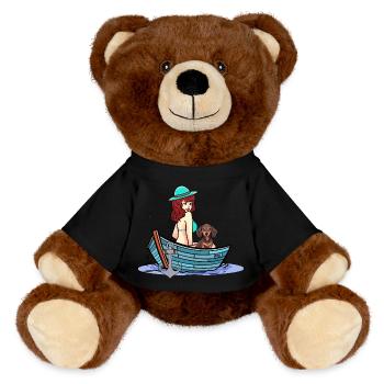 Holiday Ready for Holiday Dog Boat Holiday Leisure Dogs - MiniFeet® RecycelBär® Teddy Bear Brown - black - Front