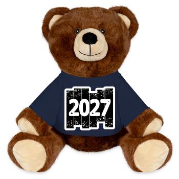 2027 - MiniFeet® RecycelBär® Teddy Bear Brown - french navy - Front