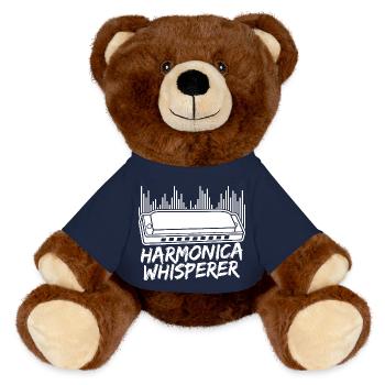 Harmonica Musican Whisperer Harmonica - MiniFeet® RecycelBär® Braun - French Navy - Vorne