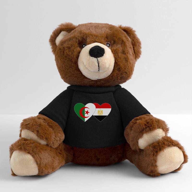 Algérie Egypte Drapeau Coeur Nounours RecycelBär® marron