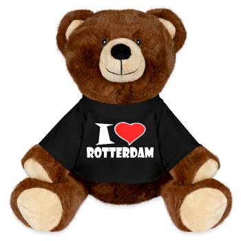 Rotterdam - Nounours RecycelBär® marron - noir - Devant