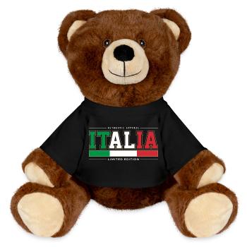 Italie - Nounours RecycelBär® marron - noir - Devant