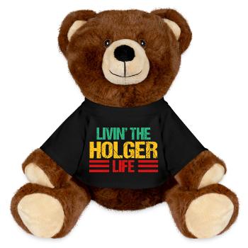 Holger - Nounours RecycelBär® marron - noir - Devant