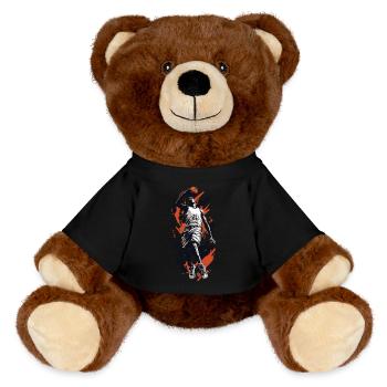 Jeu De Basket-Ball Action Esthétique Streetwear - Nounours RecycelBär® marron - noir - Devant