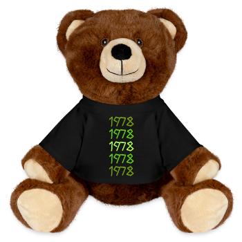 Chef 1978 - MiniFeet® RecycelBär® Teddy Bear Brown - black - Front