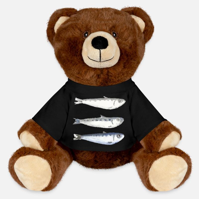 sardine - MiniFeet® RecycelBär® Teddy Bear Brown - black