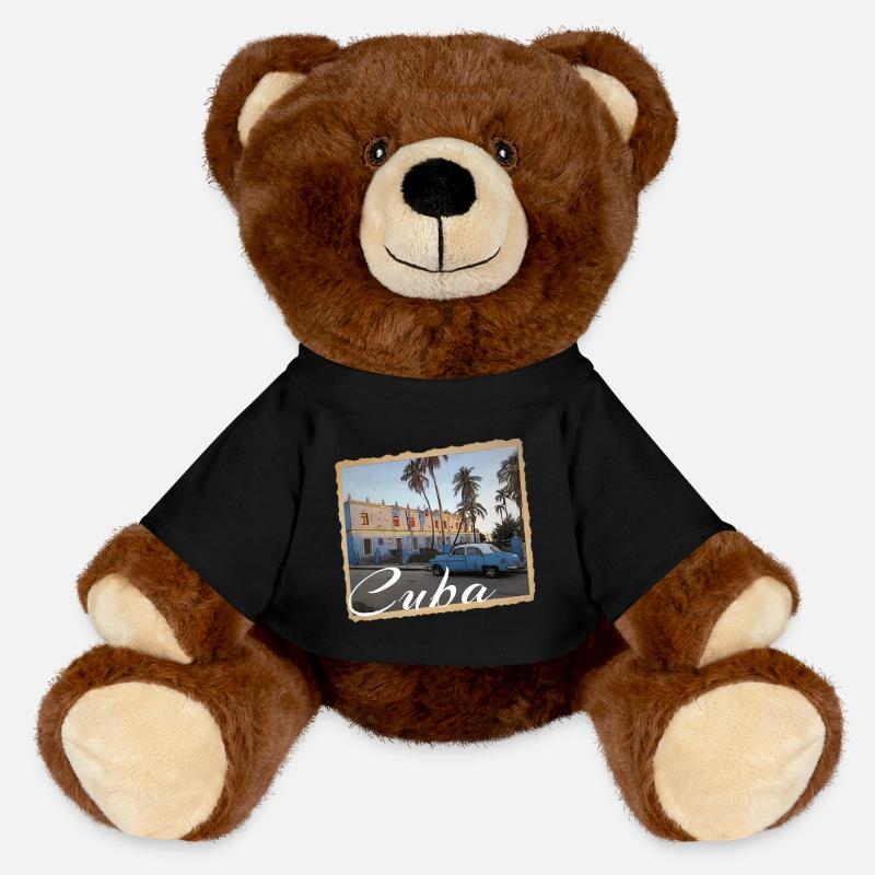 Cuba - MiniFeet® RecycelBär® Teddy Bear Brown - black