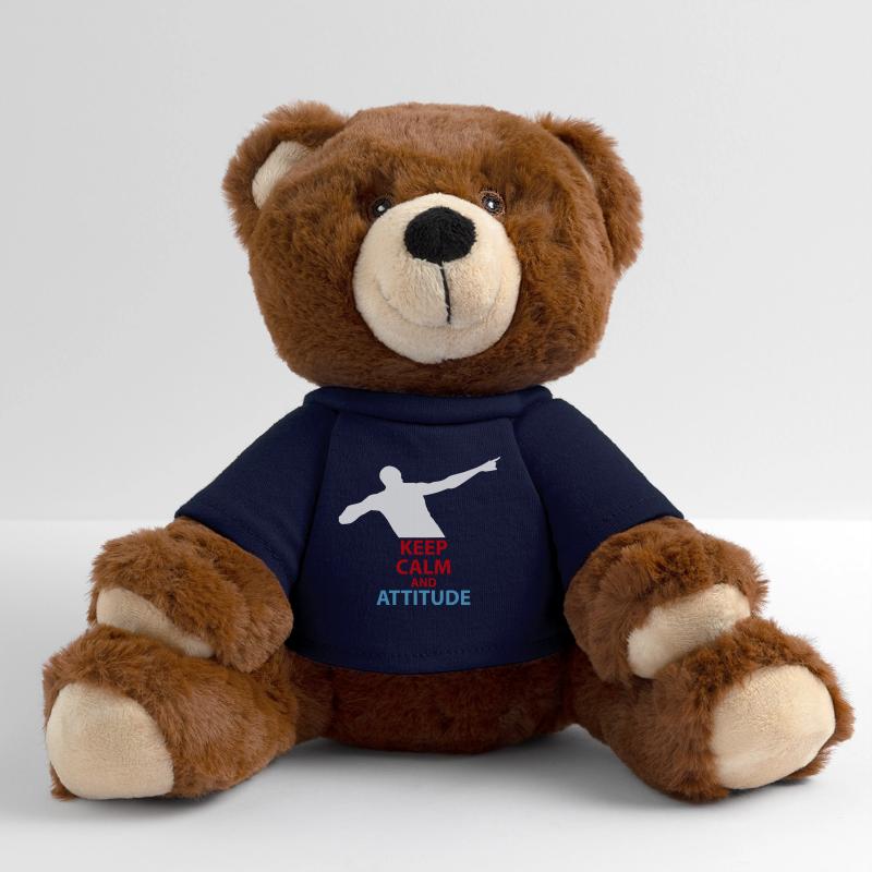 Silhouette calme et attitude Nounours RecycelBär® marron
