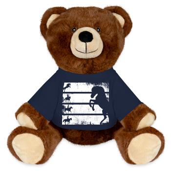 Équitation - Nounours RecycelBär® marron - bleu marine - Devant