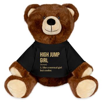 High Jump - MiniFeet® RecycelBär® Teddy Bear Brown - black - Front