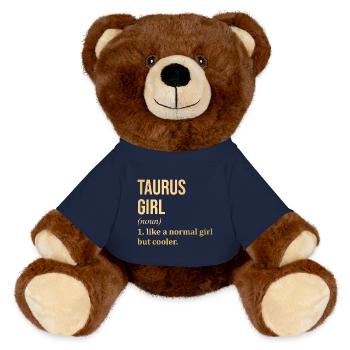Taurus - MiniFeet® RecycelBär® Teddy Bear Brown - french navy - Front