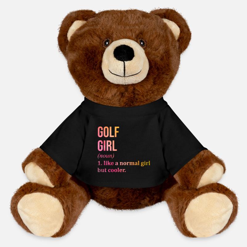 Golf - MiniFeet® RecycelBär® Teddy Bear Brown - black