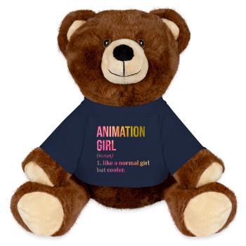 Animation - MiniFeet® RecycelBär® Braun - French Navy - Vorne