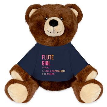 flûte - Nounours RecycelBär® marron - bleu marine - Devant