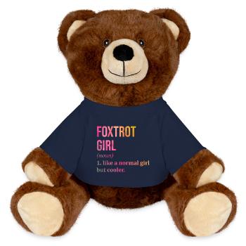 Foxtrot - MiniFeet® RecycelBär® Teddy Bear Brown - french navy - Front