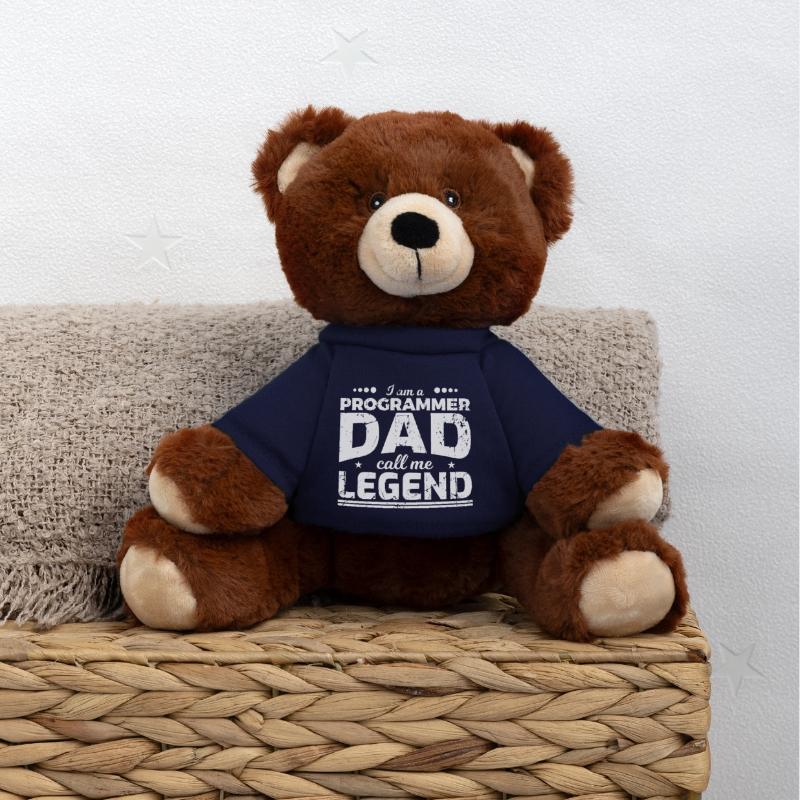 Papa codeur Nounours RecycelBär® marron