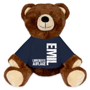 Emil - MiniFeet® RecycelBär® Braun - French Navy - Vorne