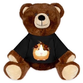 Sugar-sweet guinea pig – to fall in love with! - MiniFeet® RecycelBär® Teddy Bear Brown - black - Front