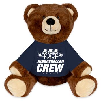 Junggesellen Crew - MiniFeet® RecycelBär® Braun - French Navy - Vorne