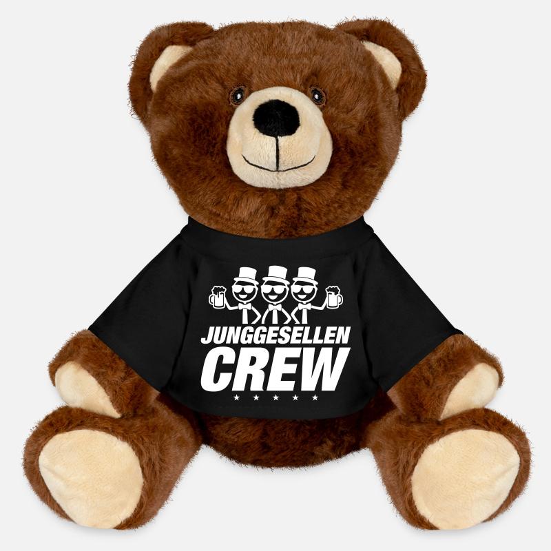 Bachelor Crew - MiniFeet® RecycelBär® Teddy Bear Brown - black