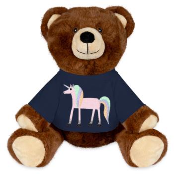 Unicorn_rollerSKate - MiniFeet® RecycelBär® Braun - French Navy - Vorne