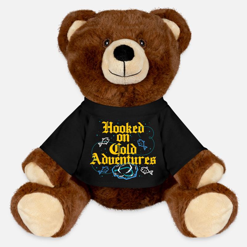 Eisangeln Hooked On Cold Adventures - MiniFeet® RecycelBär® Teddy Bear Brown - black
