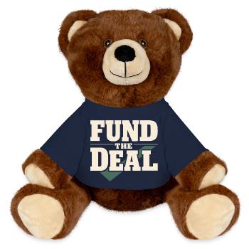 Mortgage Brokers, Loan Officers, - MiniFeet® RecycelBär® Teddy Bear Brown - french navy - Front
