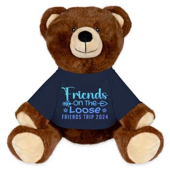 Friends On The Loose Friends Trip 2024 Vacation - Nounours RecycelBär® marron - bleu marine - Devant