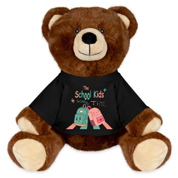 Retour à l’école - Nounours RecycelBär® marron - noir - Devant