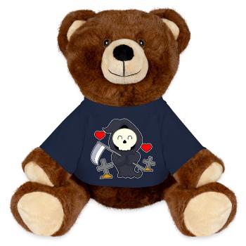 Sensemann Halloween Grab - MiniFeet® RecycelBär® Braun - French Navy - Vorne