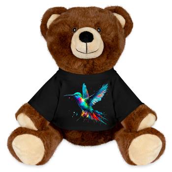 Kolibri - MiniFeet® RecycelBär® Braun - Schwarz - Vorne