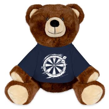 Dart Sketch - MiniFeet® RecycelBär® Teddy Bear Brown - french navy - Front