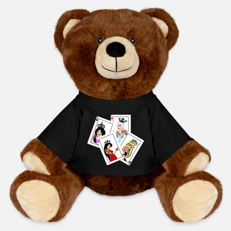 Ladies Punk Square - Pell-mell - MiniFeet® RecycelBär® Teddy Bear Brown - black