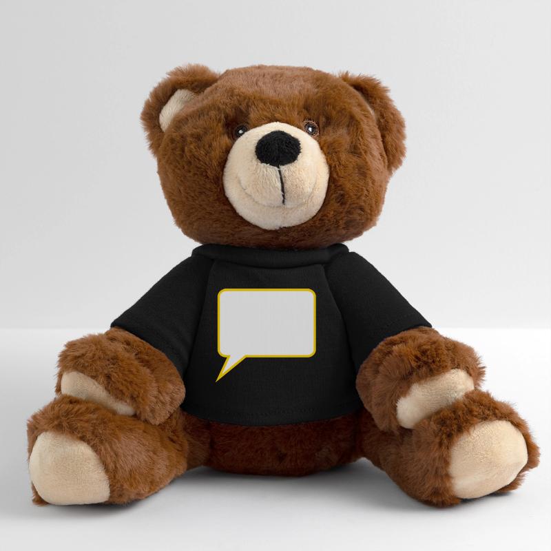 Personalize your own speech bubble comic MiniFeet® RecycelBär® Teddy Bear Brown