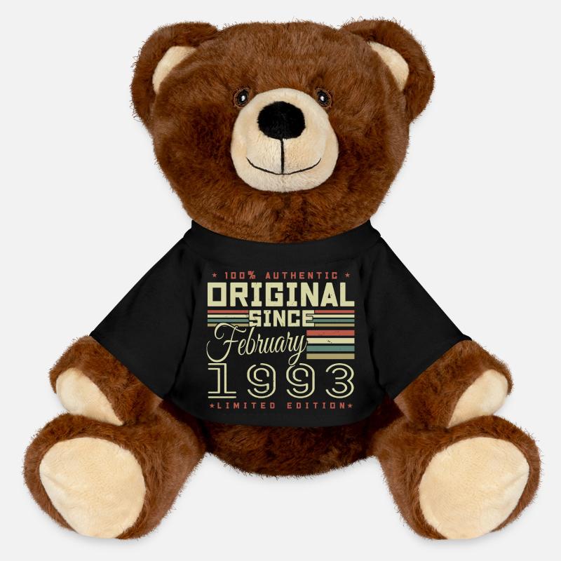 Génial Depuis Février 1993 - Nounours RecycelBär® marron - noir