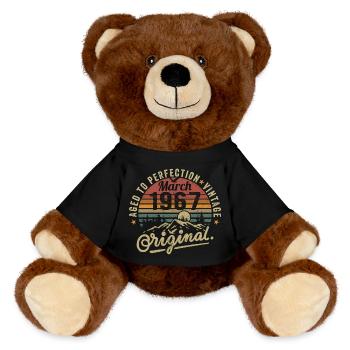 März 1967 - MiniFeet® RecycelBär® Braun - Schwarz - Vorne