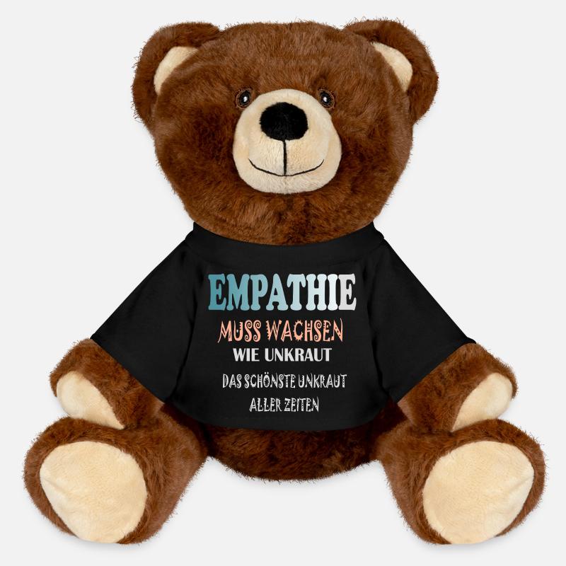 Empathie Muss Wachsen wie Unkraut - MiniFeet® RecycelBär® Braun - Schwarz