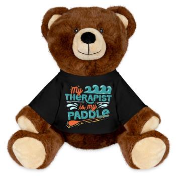 Stand up Paddle - MiniFeet® RecycelBär® Teddy Bear Brown - black - Front