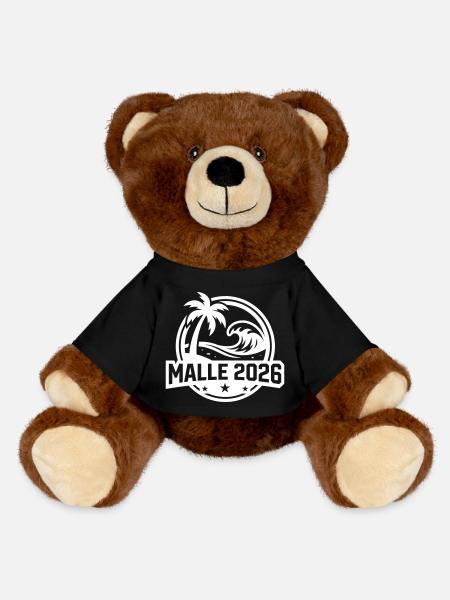 Palmiers de plage Malle 2026 - Nounours RecycelBär® marron - noir