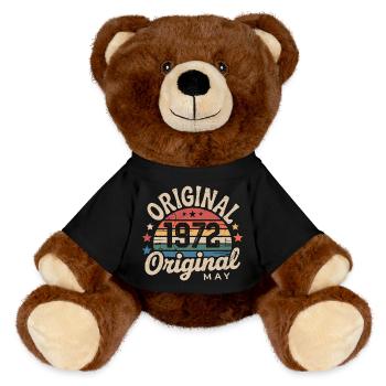 Mai 1972 : L'Original Mai 1972 - Édition Classique - Nounours RecycelBär® marron - noir - Devant