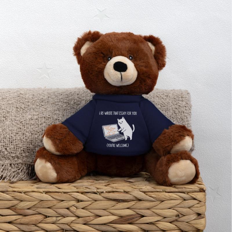 Code cat explains tasks MiniFeet® RecycelBär® Teddy Bear Brown