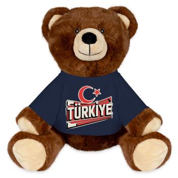 Turkey - MiniFeet® RecycelBär® Braun - French Navy - Vorne