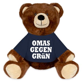 Omas gegen grün - MiniFeet® RecycelBär® Braun - French Navy - Vorne