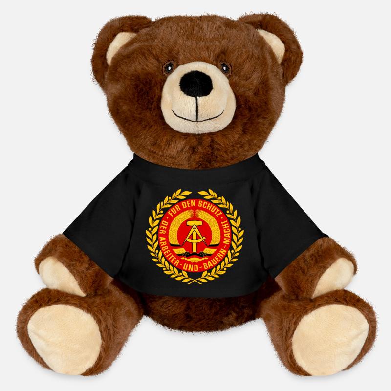 NVA Emblem - MiniFeet® RecycelBär® Teddy Bear Brown - black