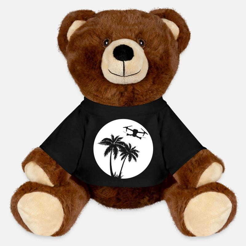 DJI MAVIC PRO DRONE palm sun - MiniFeet® RecycelBär® Teddy Bear Brown - black