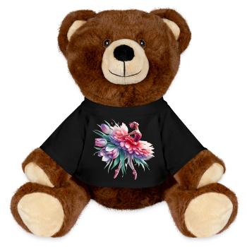 Balletttänzerin mit Tutu - MiniFeet® RecycelBär® Braun - Schwarz - Vorne