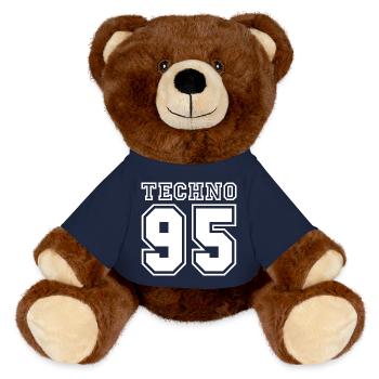 TECHNO 95 - MiniFeet® RecycelBär® Teddy Bear Brown - french navy - Front