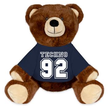 TECHNO 92 - MiniFeet® RecycelBär® Teddy Bear Brown - french navy - Front