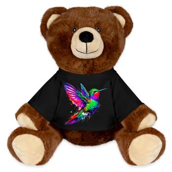 Kolibri - MiniFeet® RecycelBär® Braun - Schwarz - Vorne