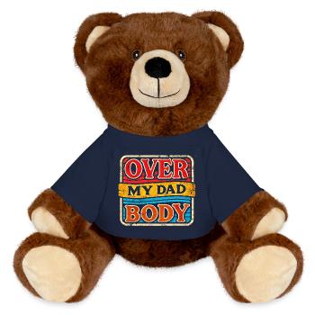 Sur le corps de mon père, drôles de pères qui disent - Nounours RecycelBär® marron - bleu marine - Devant